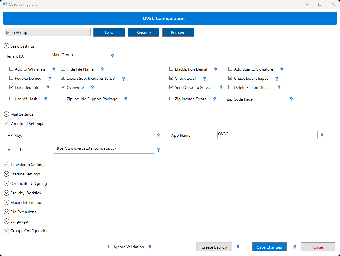 Configuration Editor