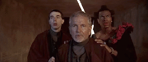 Animation from the movie 5th element of actor looking intense